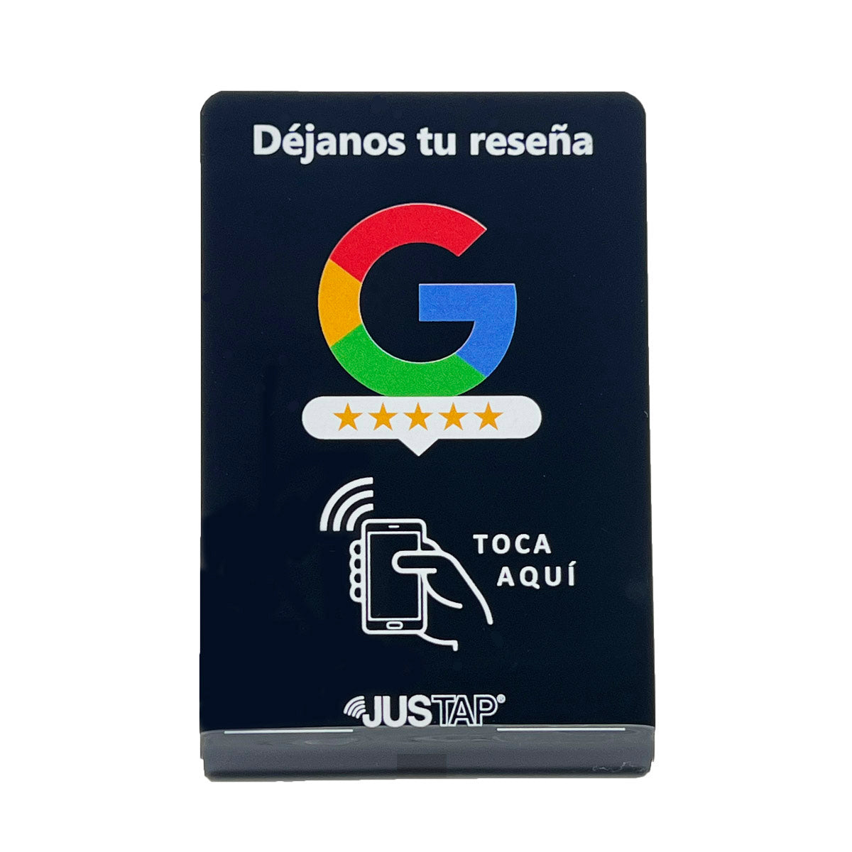 Stand acrílico JUSTAP® con NFC para reseñas de Google