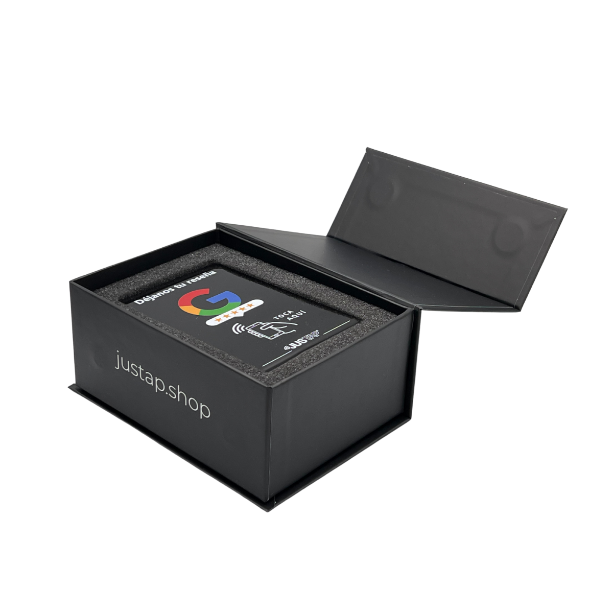 Stand acrílico JUSTAP® con NFC para reseñas de Google